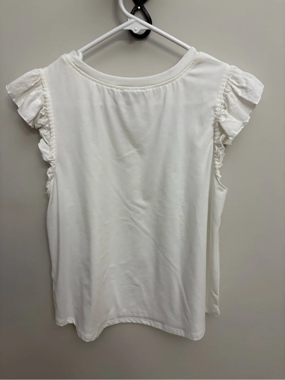 Democracy Ruffle Sleeve Knit Top - Size Small - Picture 3 of 5
